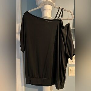 White Birch Black Off-Shoulder Blouse